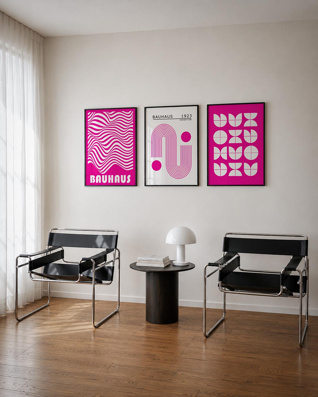 Golvend lijnenspel Posterset