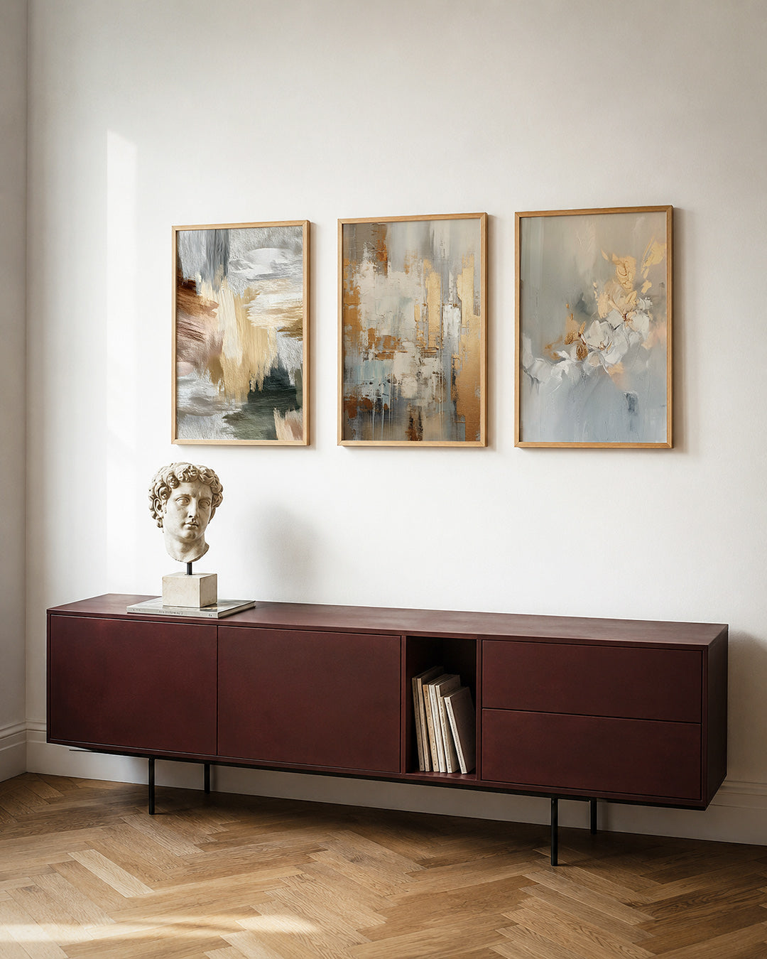Kleurige streken Posterset