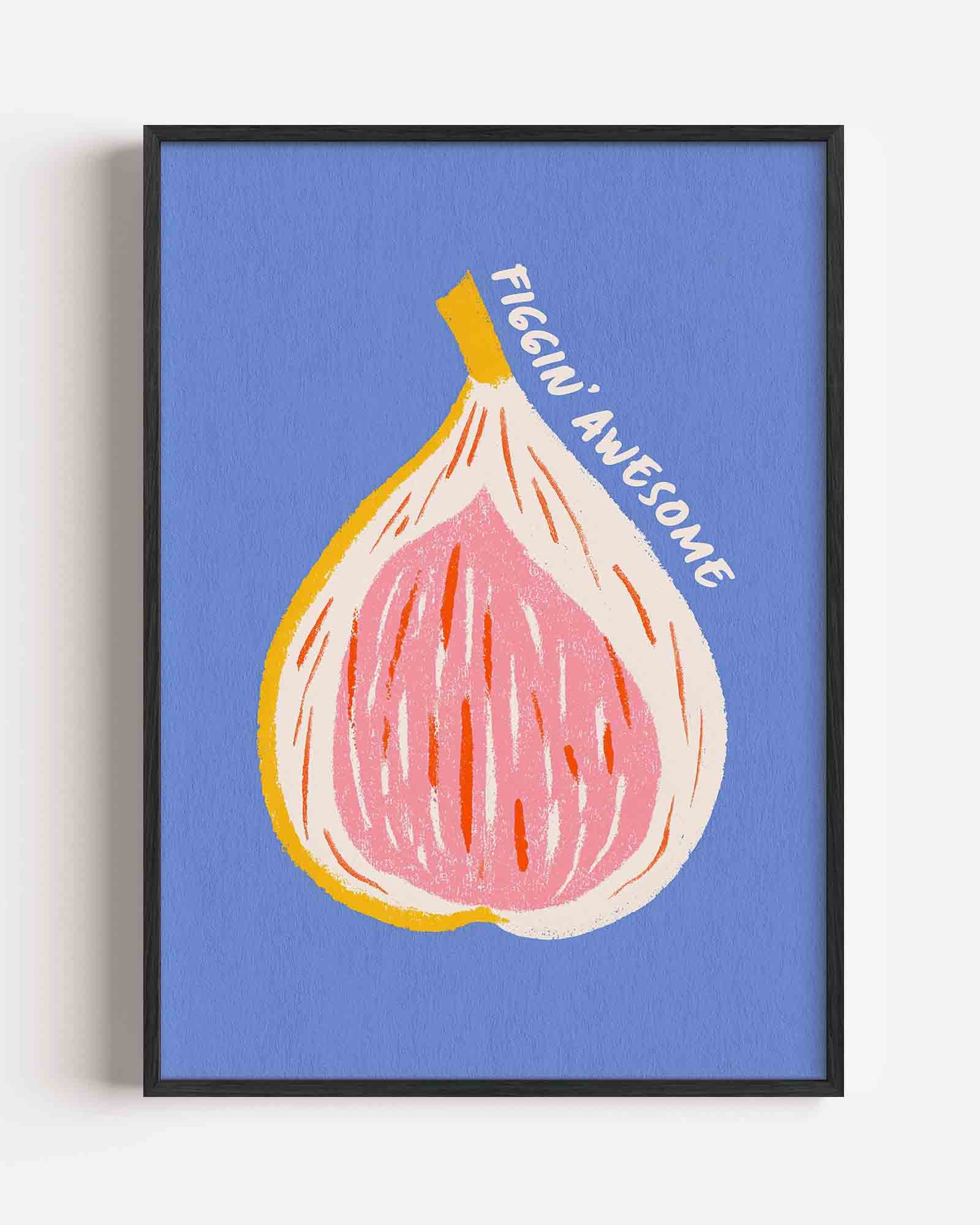 Vijg met tekst Poster