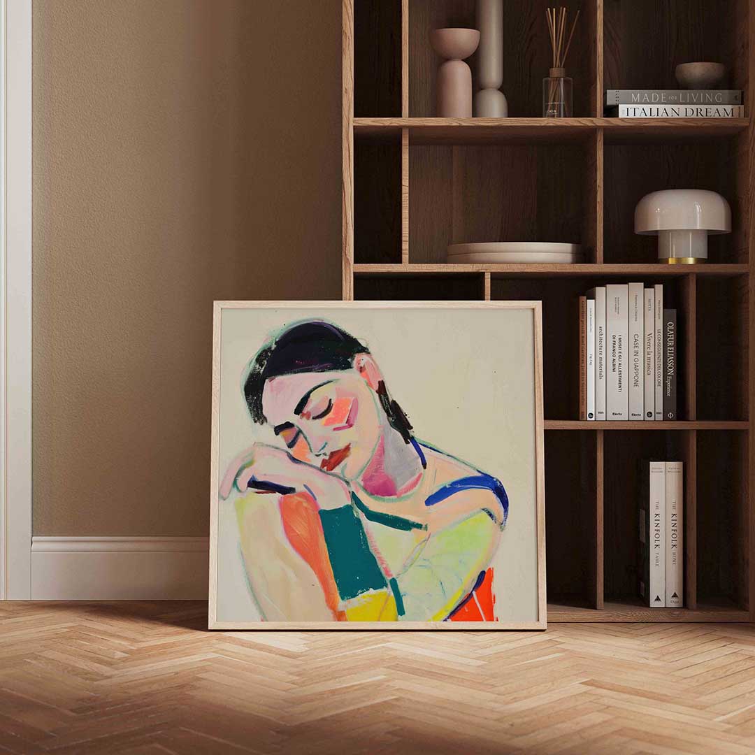 Dromende vrouw Poster