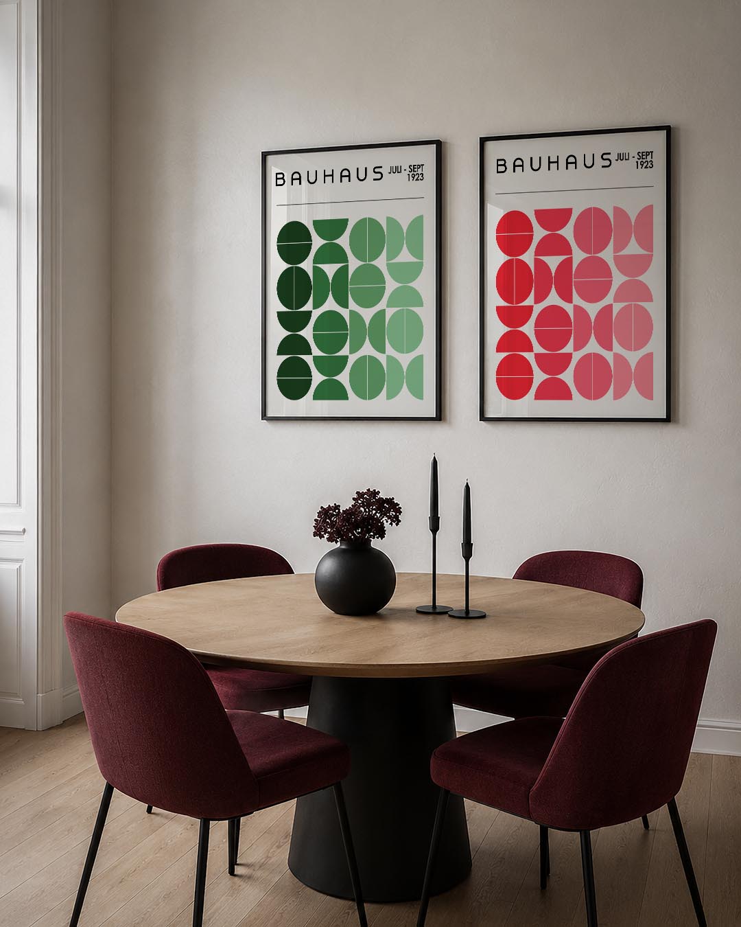 Groene cirkelritmes Posterset