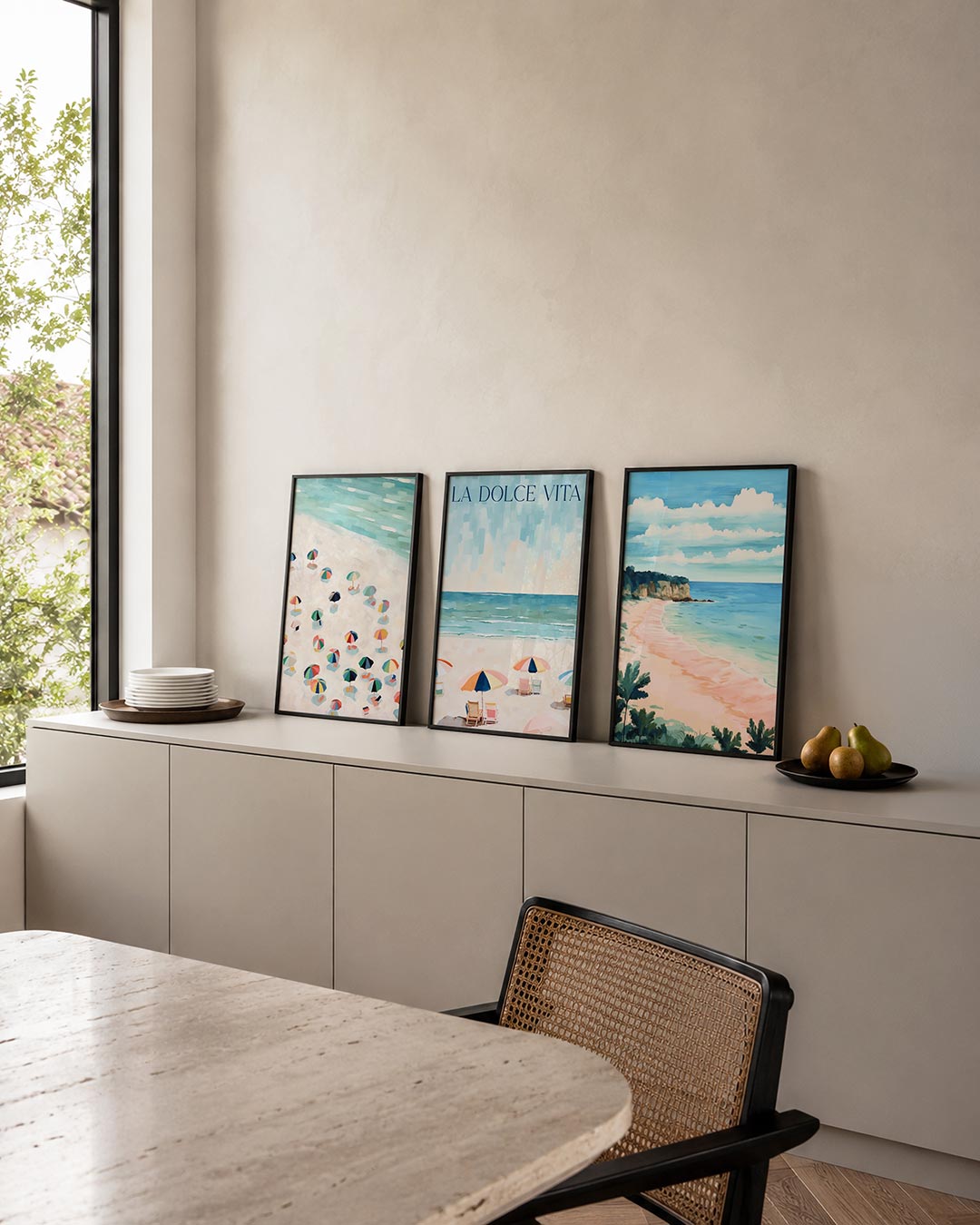 Zomerse kleurvlakken Posterset