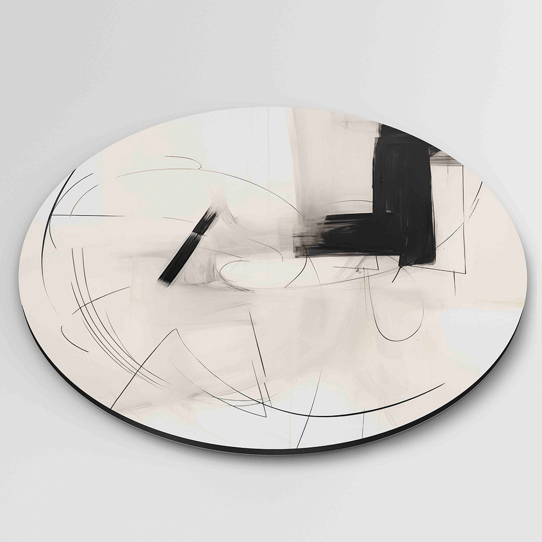Abstracte lijnen Muurcirkel