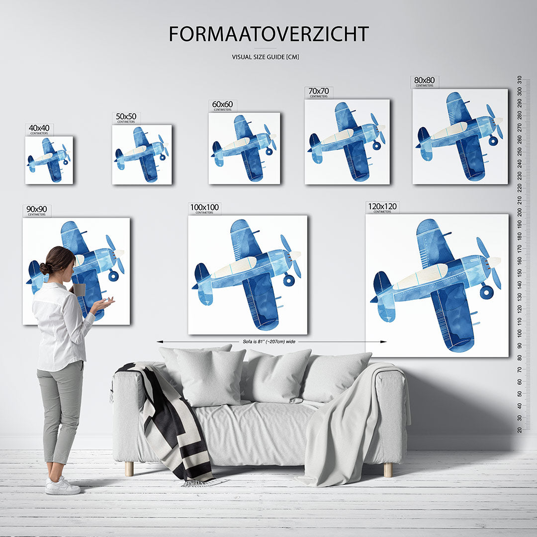 Vliegtuig illustratie Kunstwerk