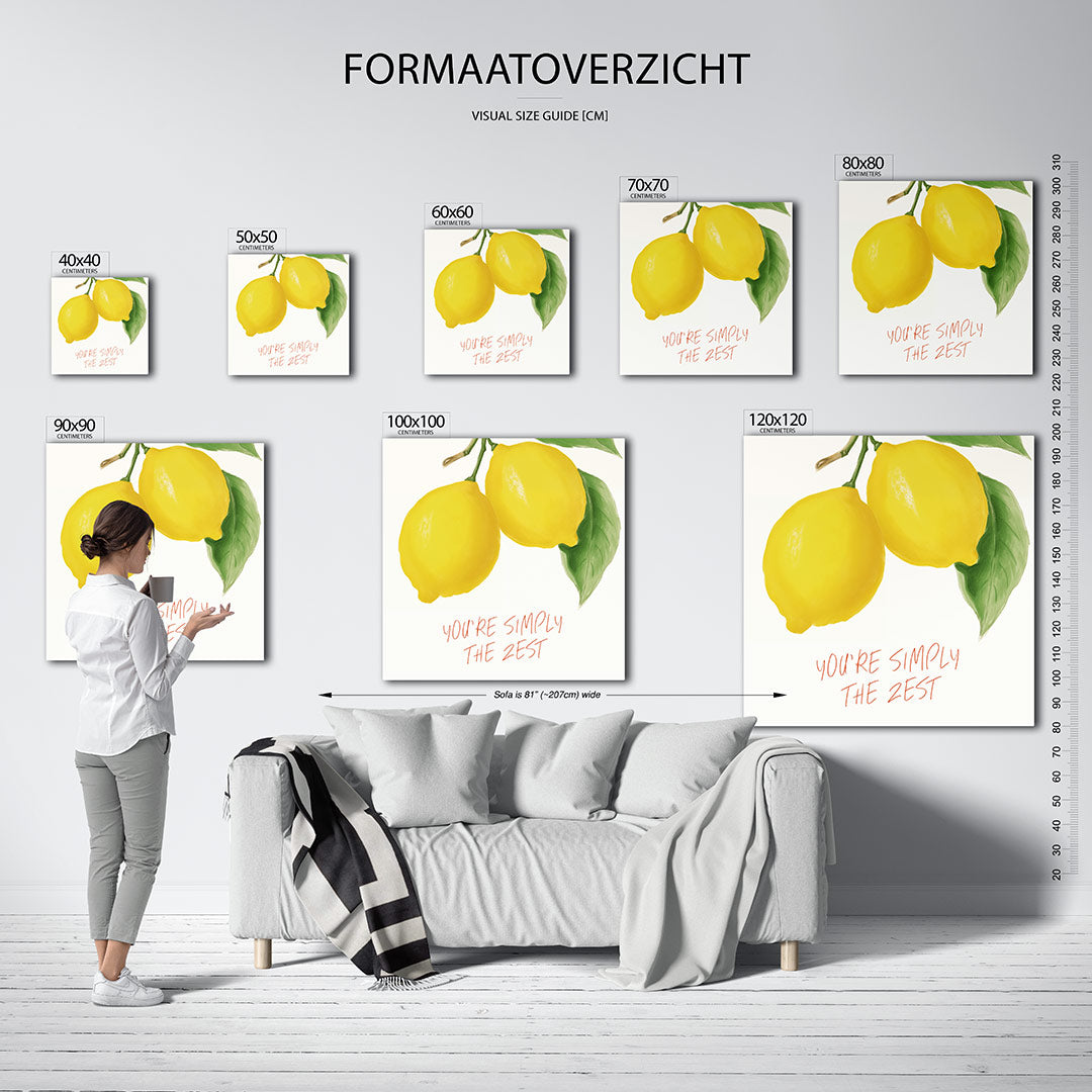 Citroenen illustratie Kunstwerk