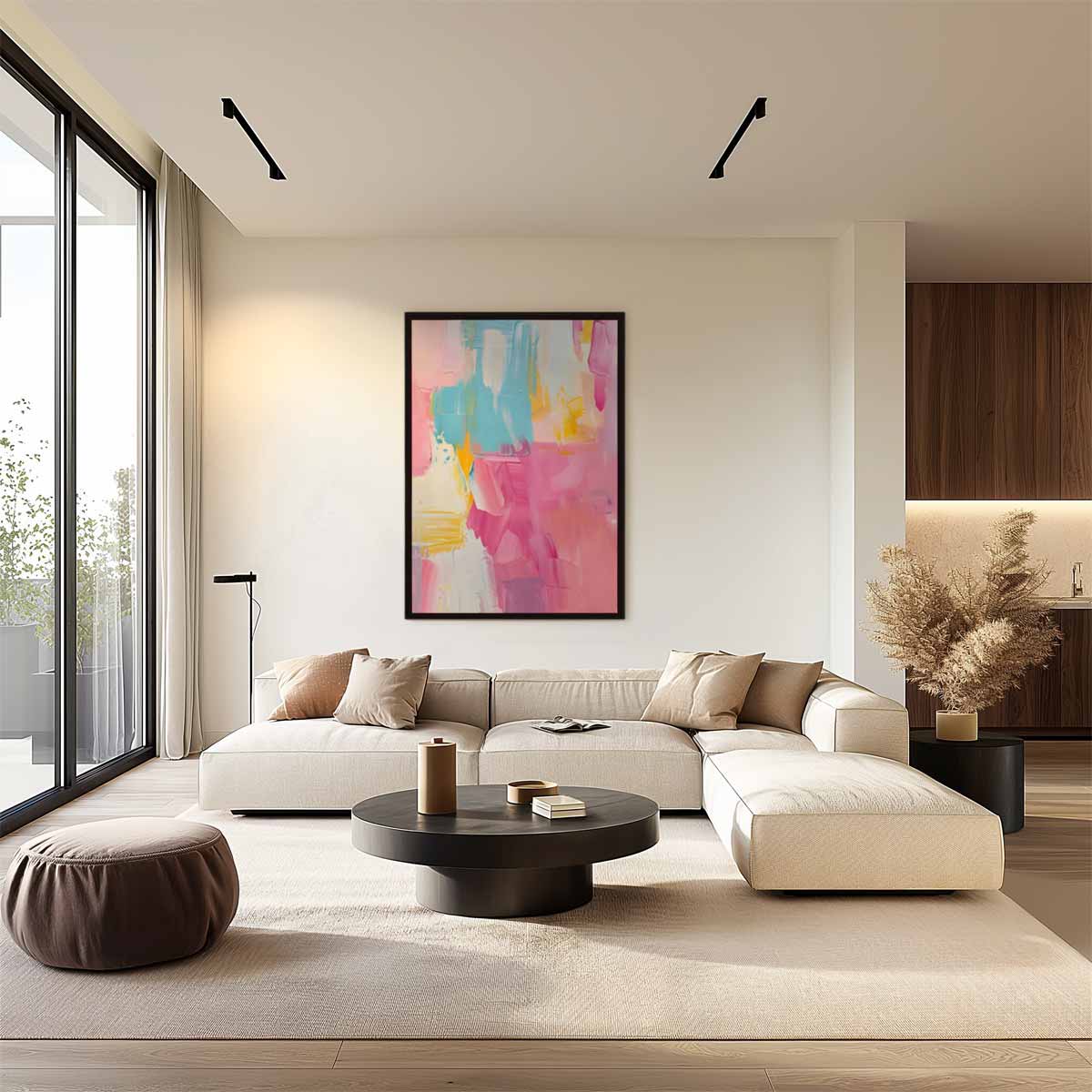 Kleurrijke Dagdroom Kunstwerk-canvas-dibond-plexiglas-wanddecoratie-WallArtistic