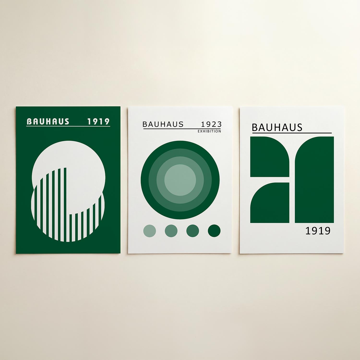 Cirkel en strepen Posterset