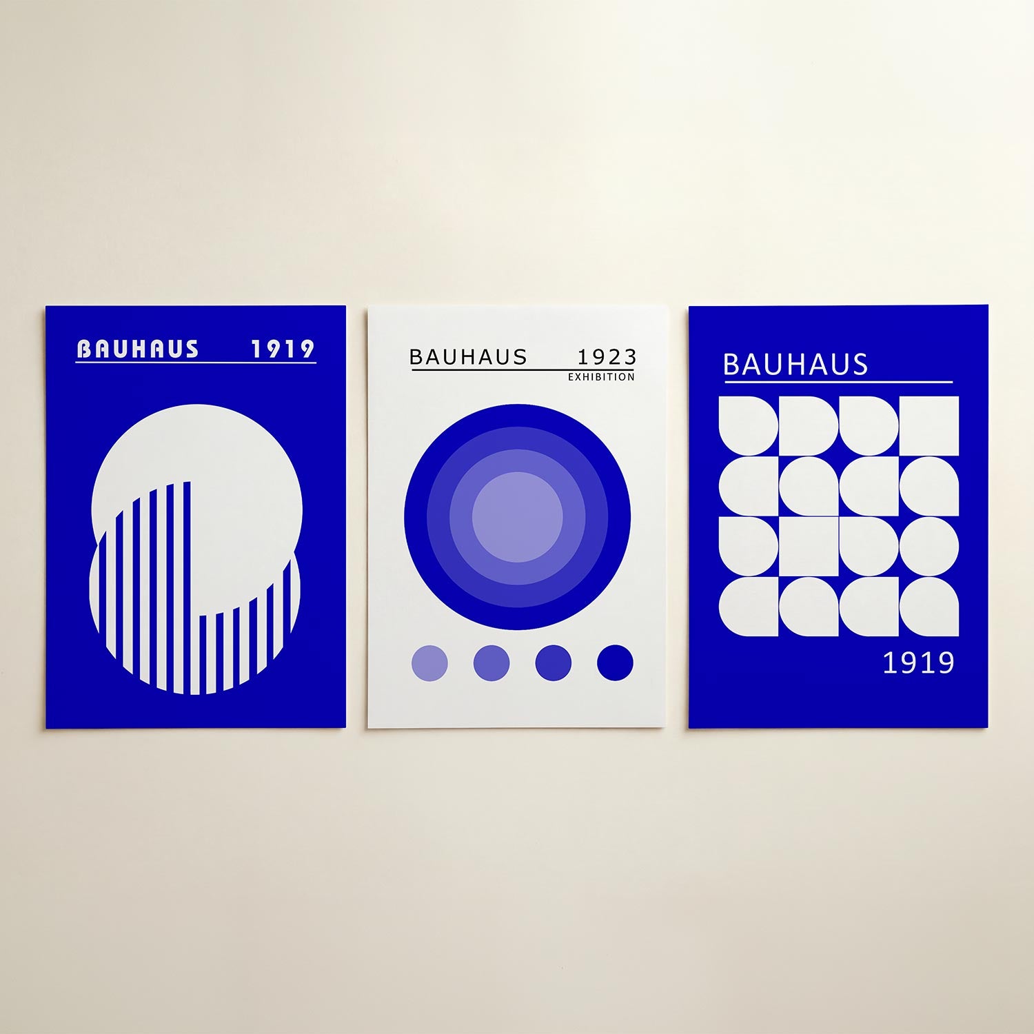 Cirkel en strepen Posterset