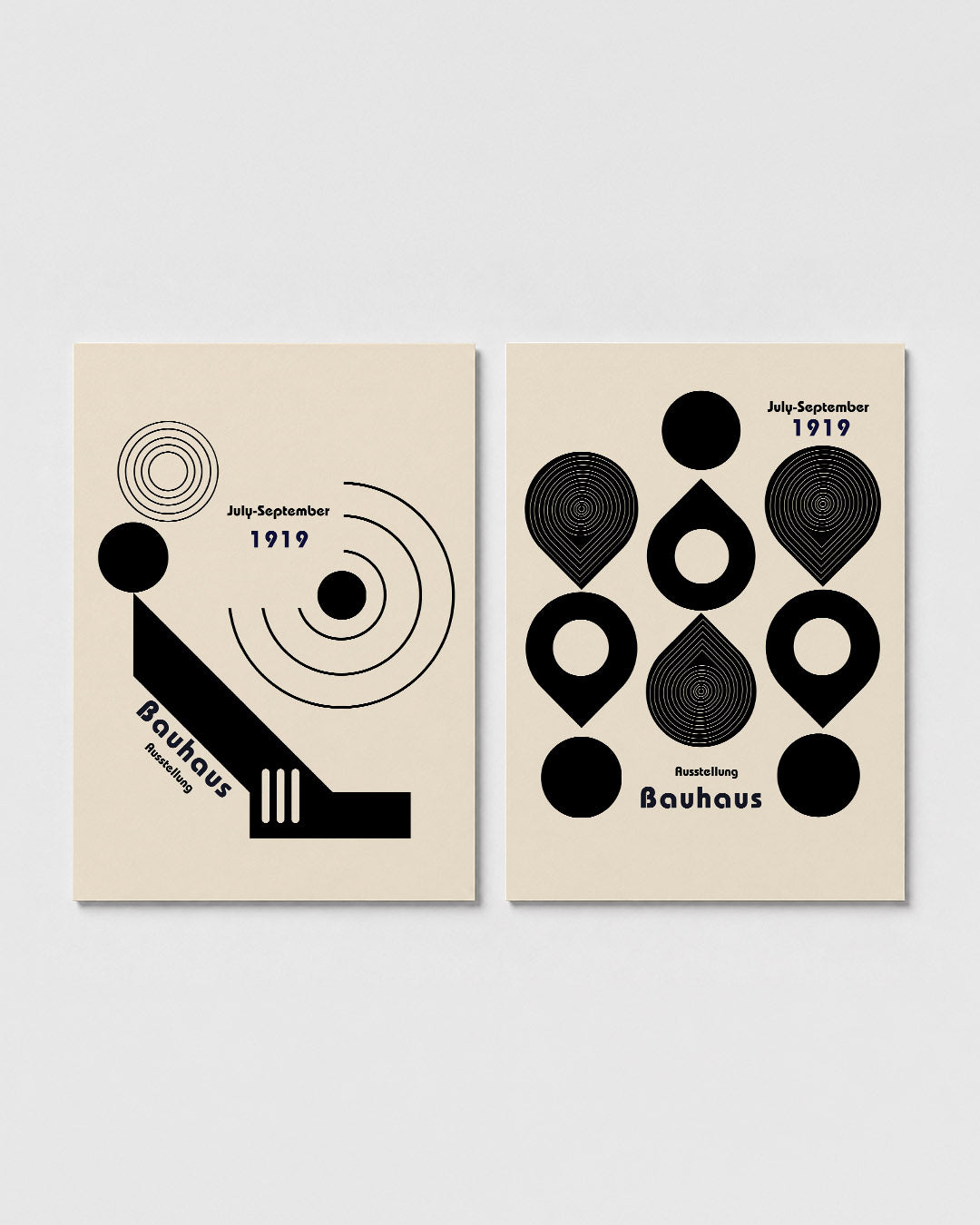 Cirkel en lijnenspel Posterset