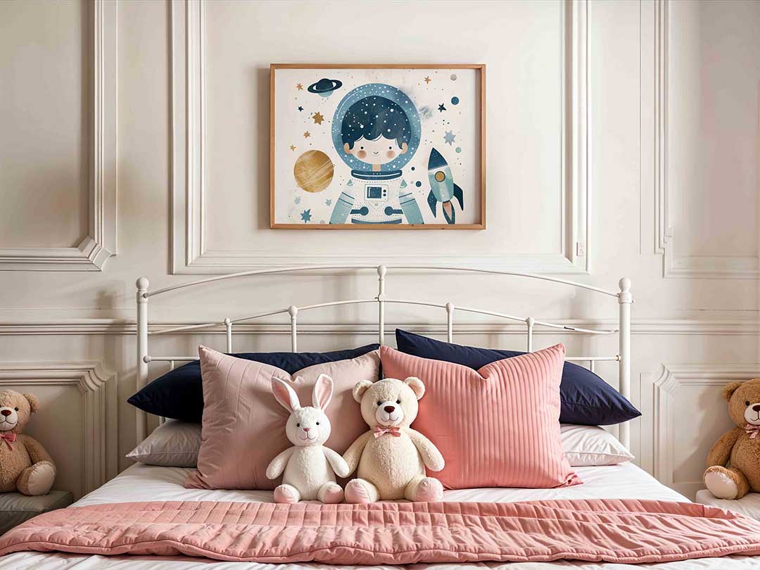 Astronaut en ruimte Poster