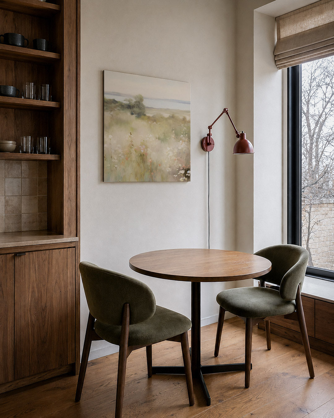 Dromerige bloemenweide Kunstwerk