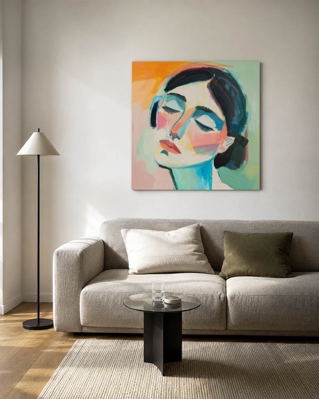 Dromerige kleurencompositie Kunstwerk