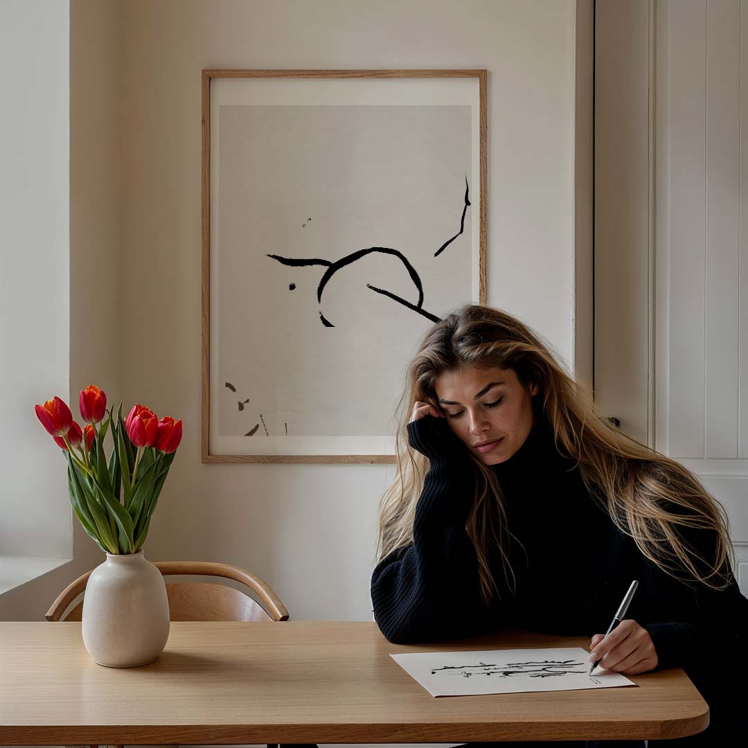 Subtiele Zen Kunst Poster-WallArtistic