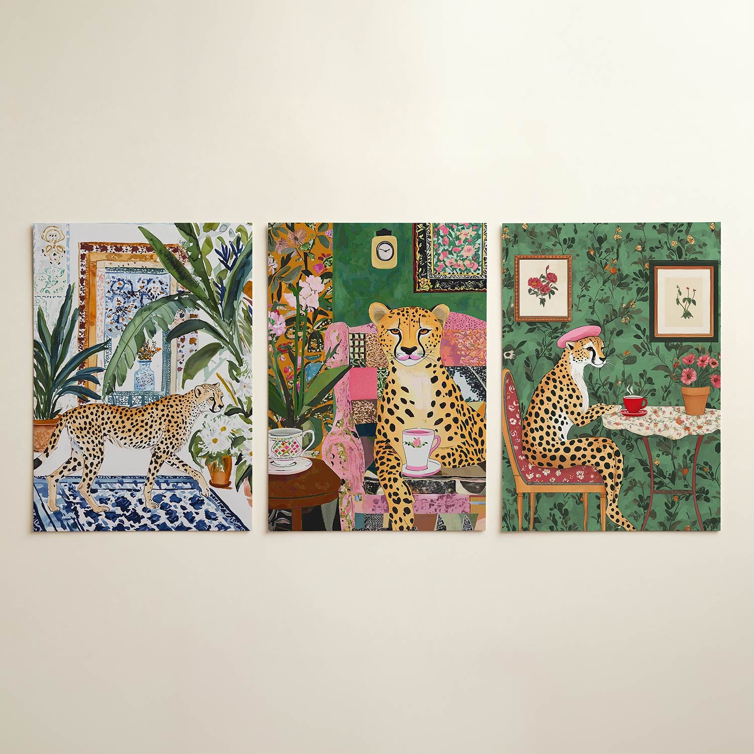 Jungle interieur Posterset