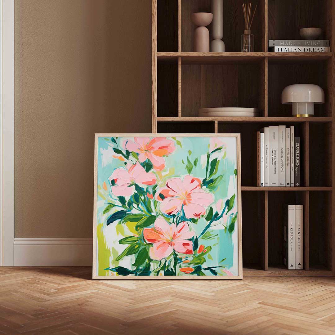 Bloemen en bladeren Poster