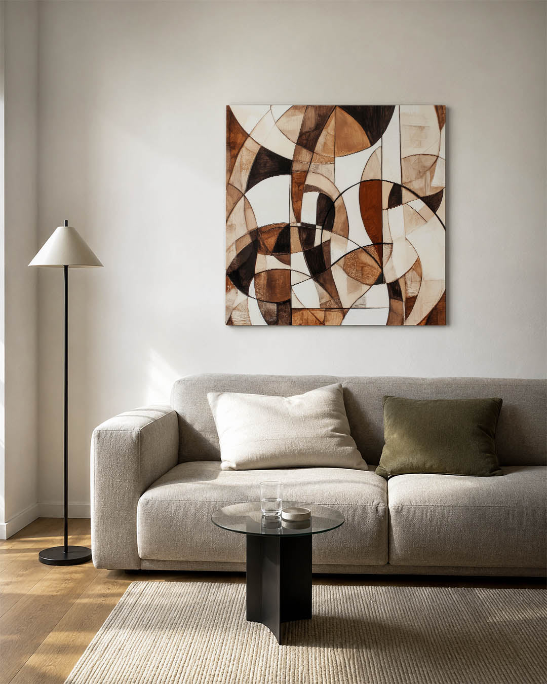 Organische vormen compositie Kunstwerk