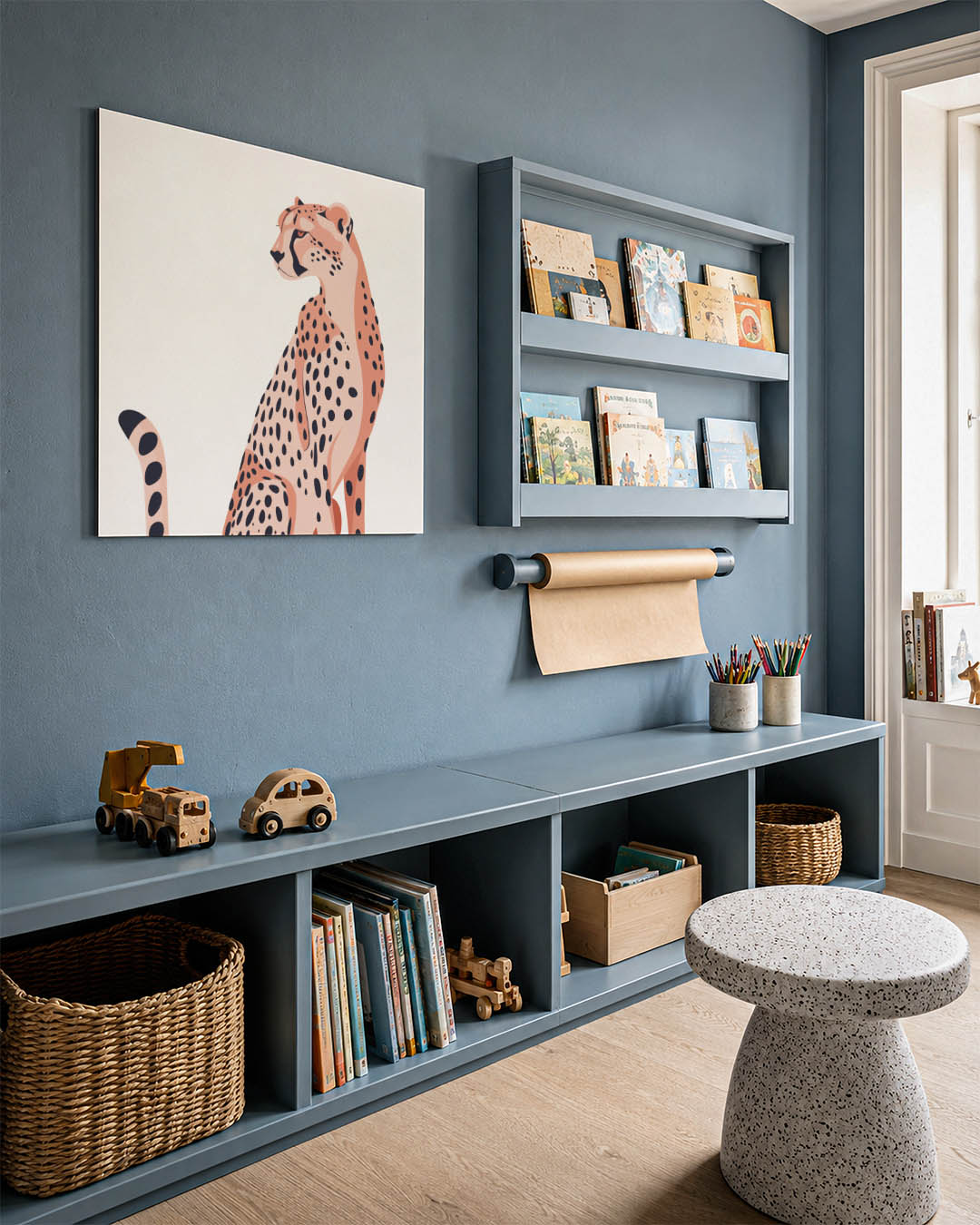 Gestileerde luipaard illustratie Kunstwerk