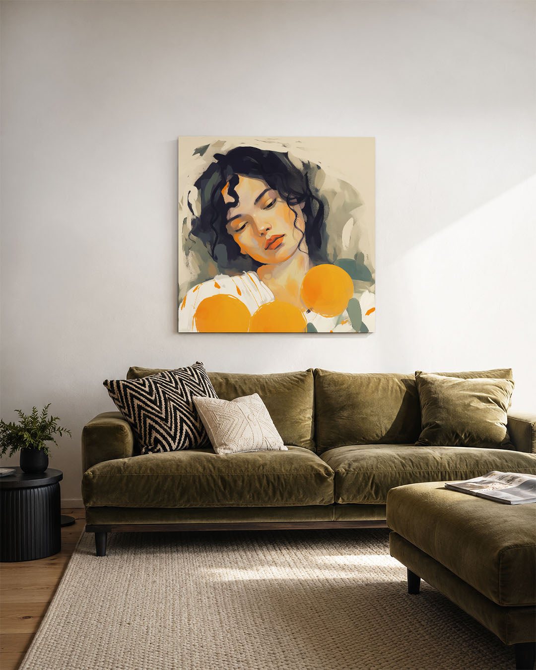 Dromerige portret illustratie Kunstwerk