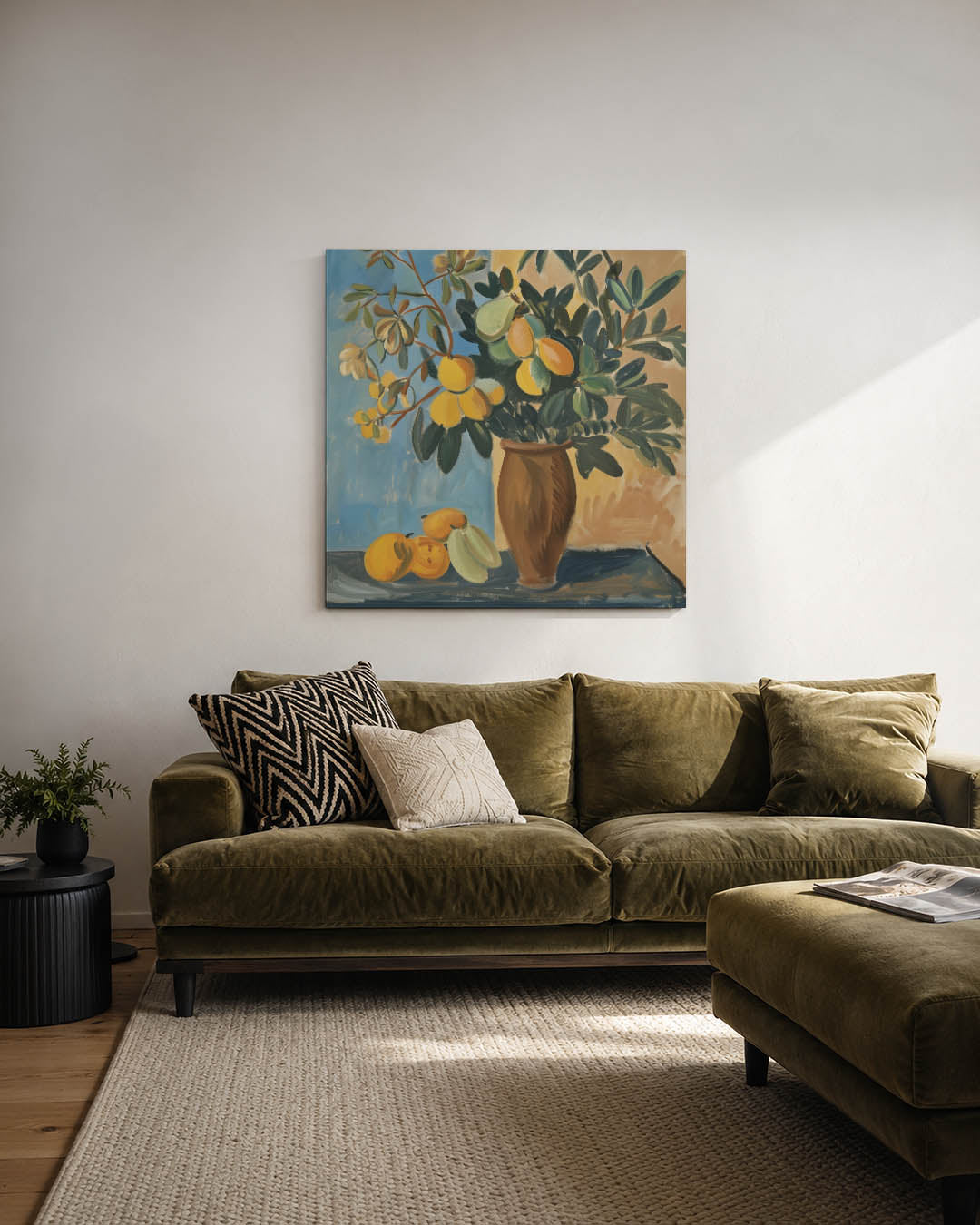 Fruit en bladeren Kunstwerk