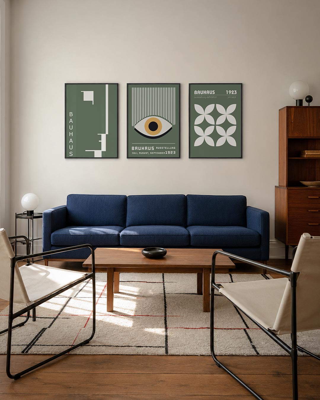 Strakke lijnenspel Posterset