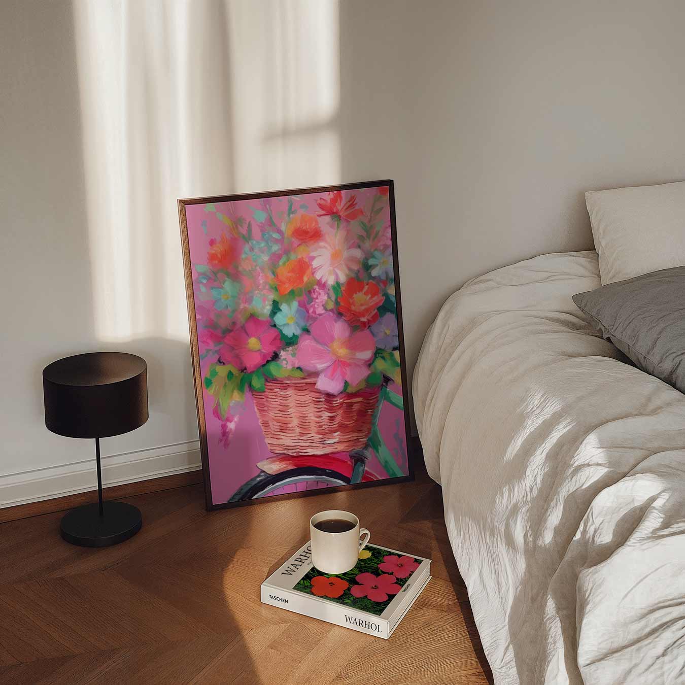 Bloemenfiets Poster-WallArtistic