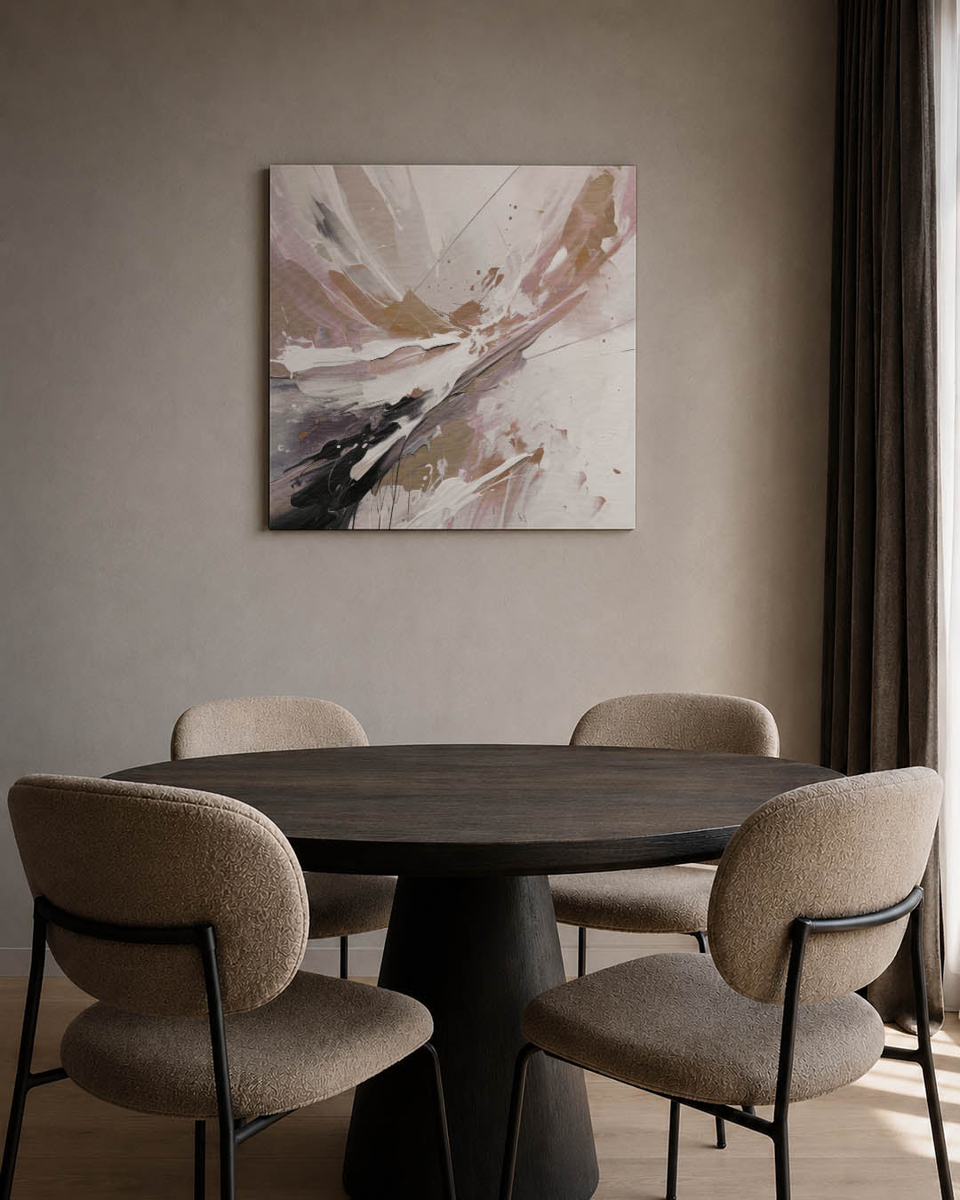 Dynamische kleurenexplosie Kunstwerk