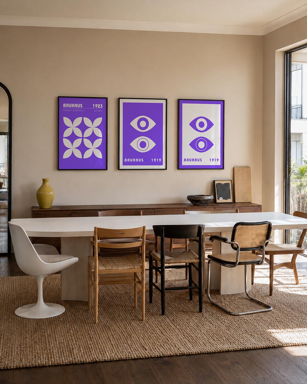Vormritme en kleur Posterset
