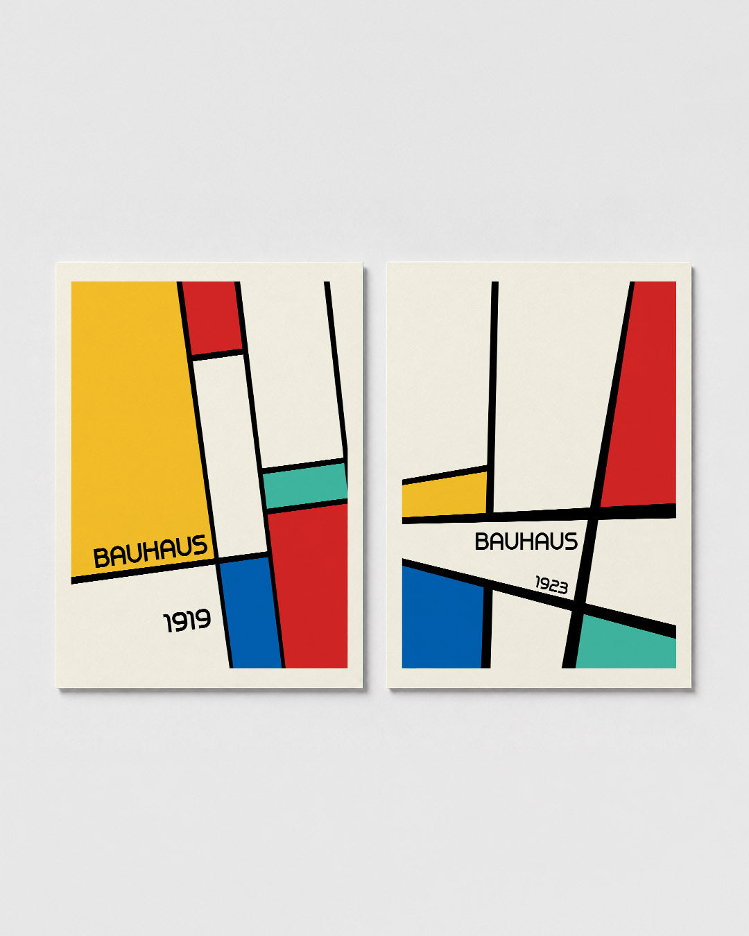Vormen en kleurvlakken Posterset