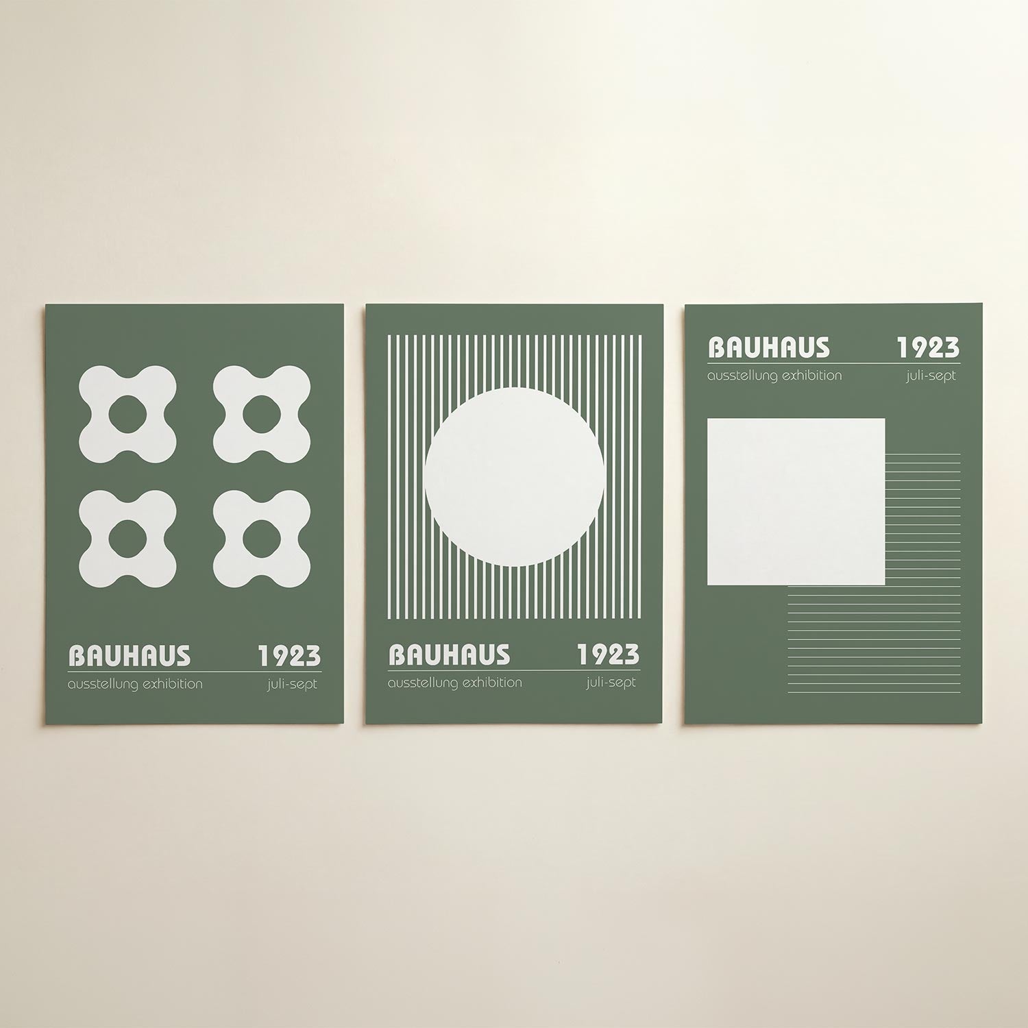 Vormen en vlakken Posterset