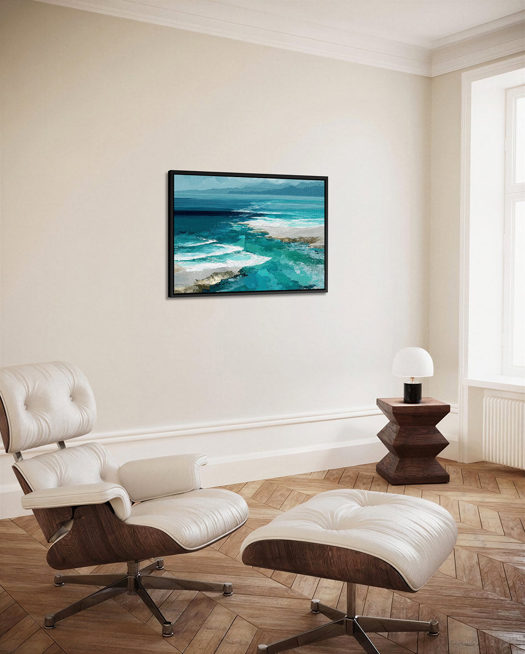 Oceaanlandschap Kunstwerk