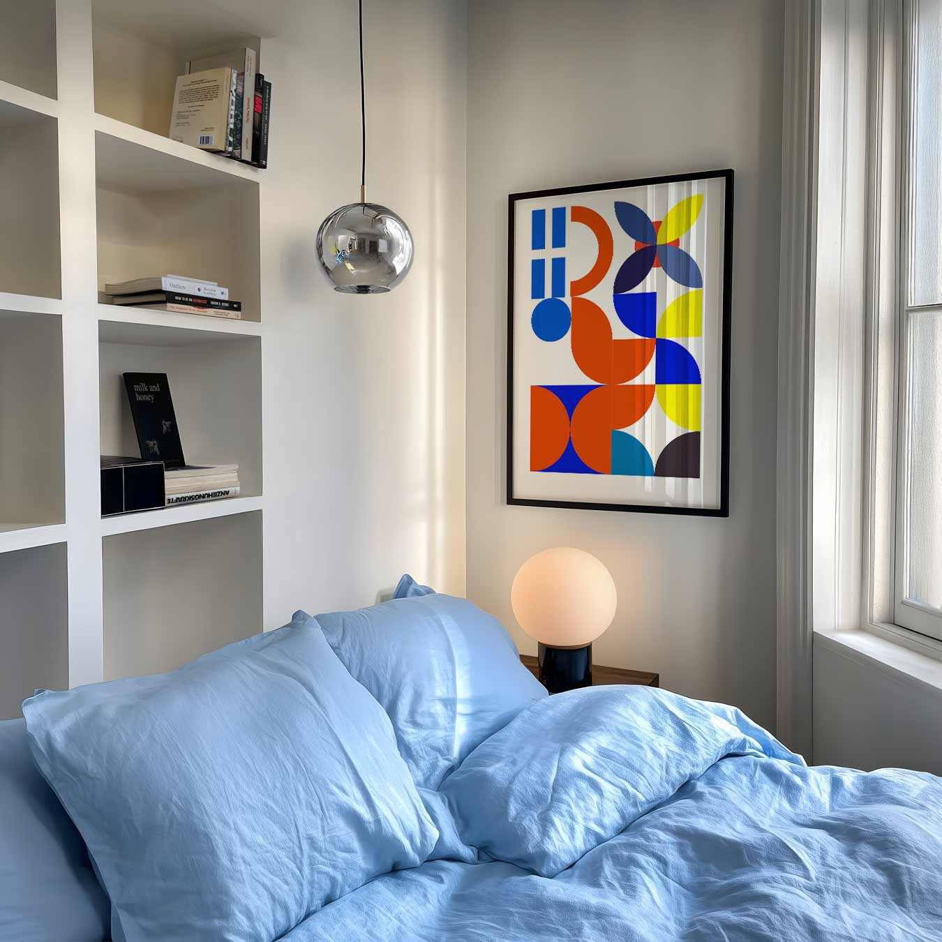 Kleurrijke Geometrische Kunstposter-WallArtistic