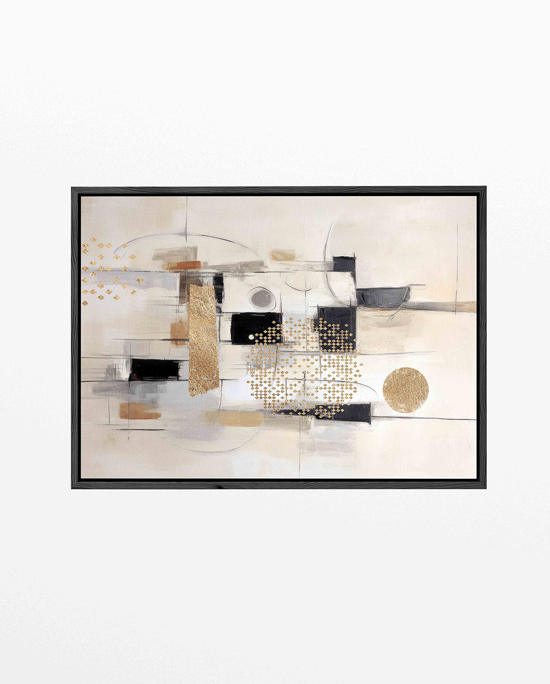 Geometrische vormen compositie Kunstwerk