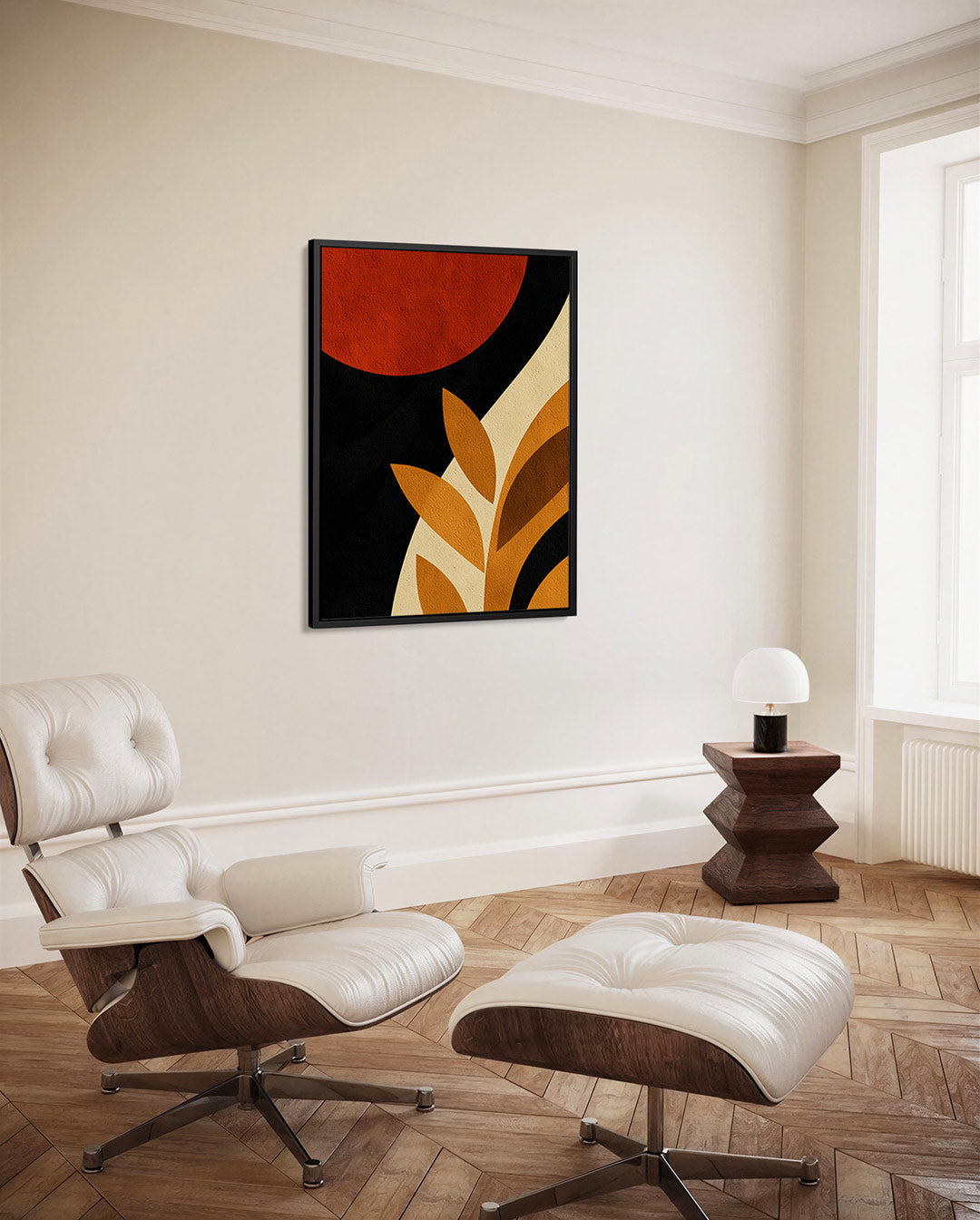 Geometrische vormen compositie Kunstwerk