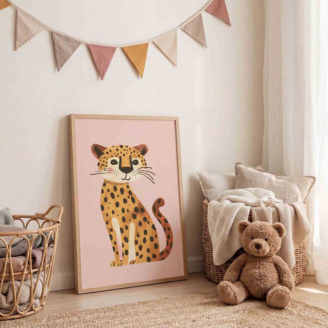 Schattige luipaard Poster