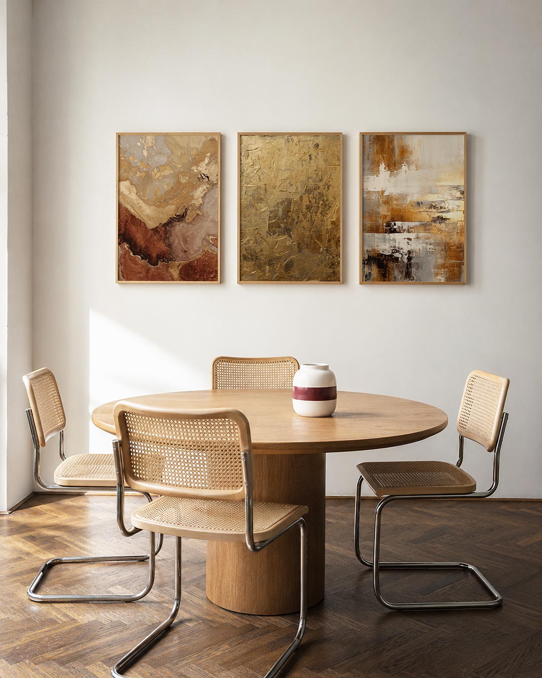 Aardse kleurvlakken Posterset
