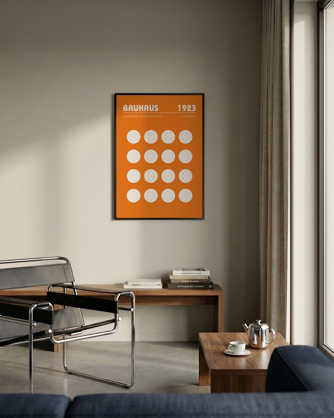 Cirkelpatroon en typografie Poster