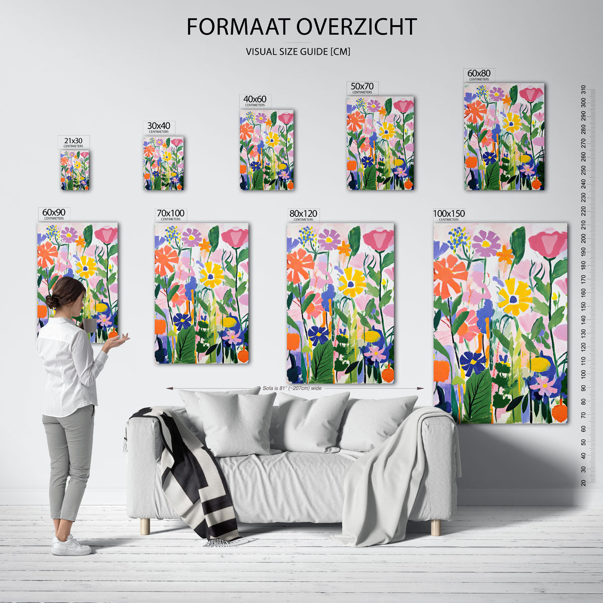 Bloemen in felle kleuren Poster