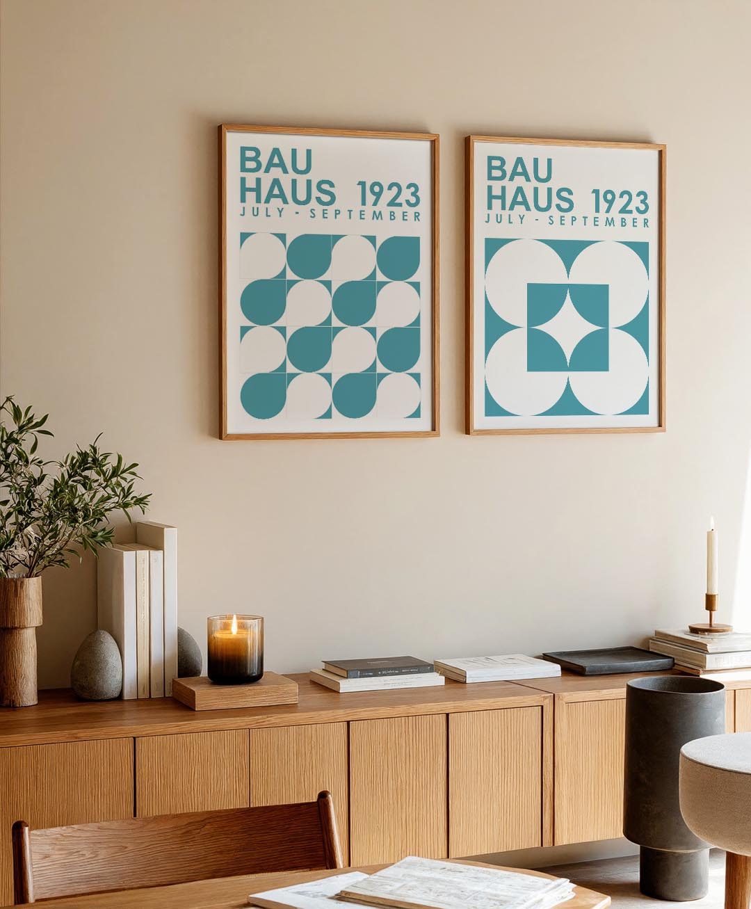 Vorm en kleurenspel Posterset
