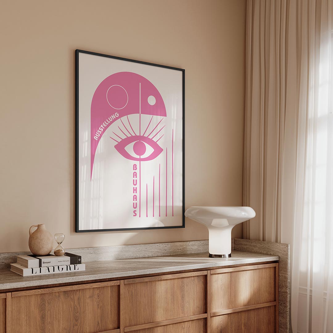 Oog en lijnen Poster