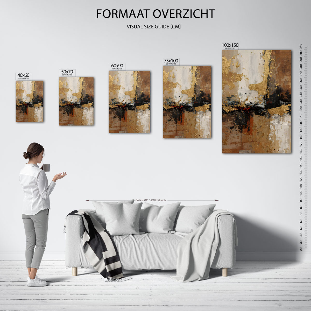Gelaagde texturen Kunstwerk