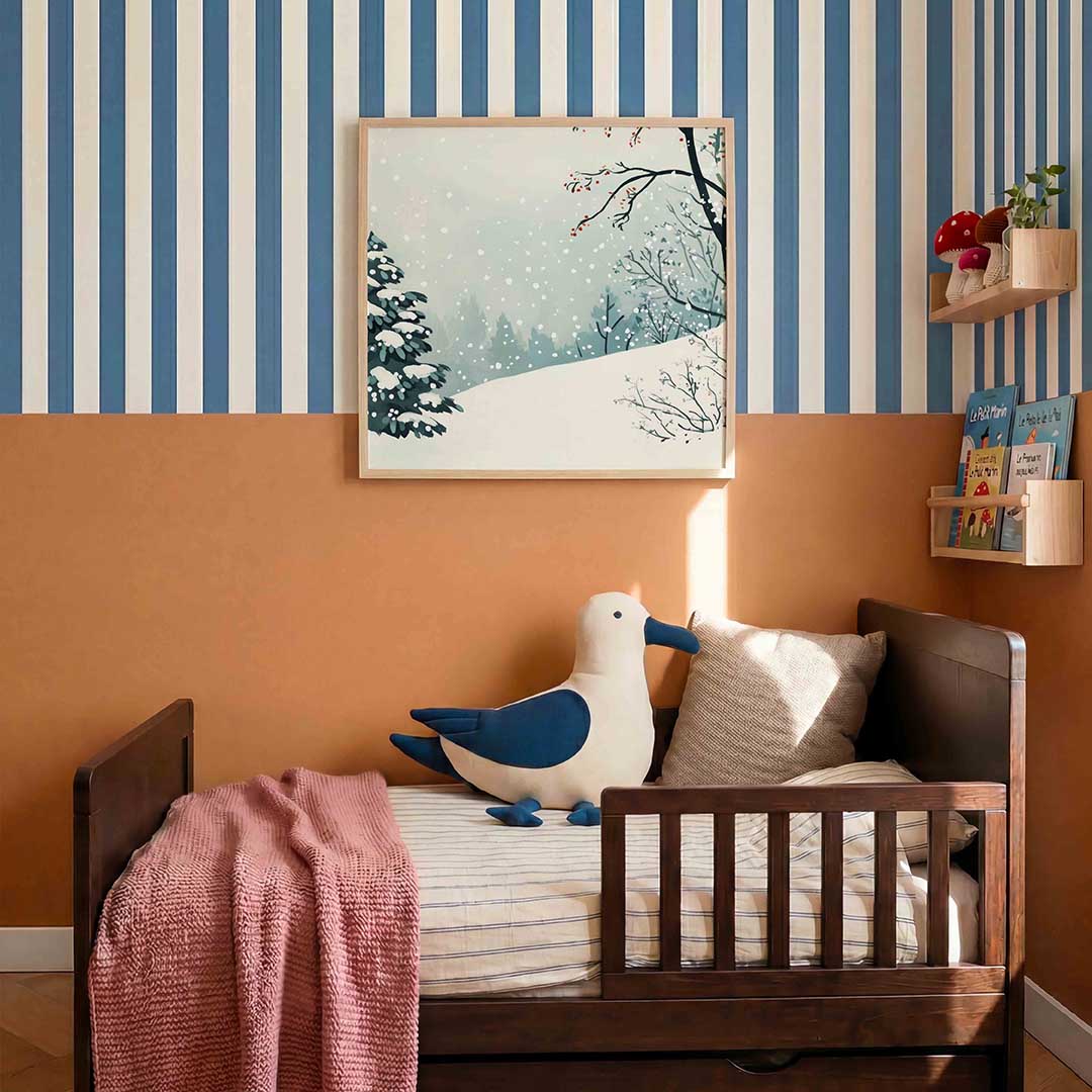 Winterlandschap met sneeuw Poster
