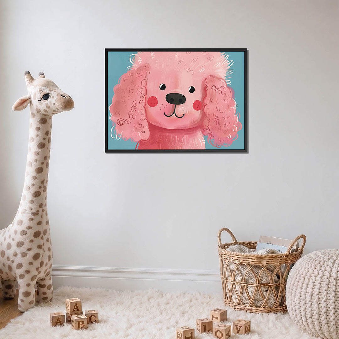 Vrolijke hond illustratie Kunstwerk