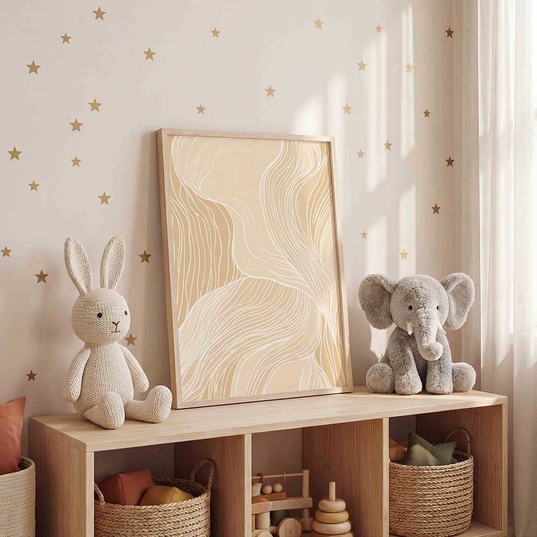 Golvende lijnen Poster