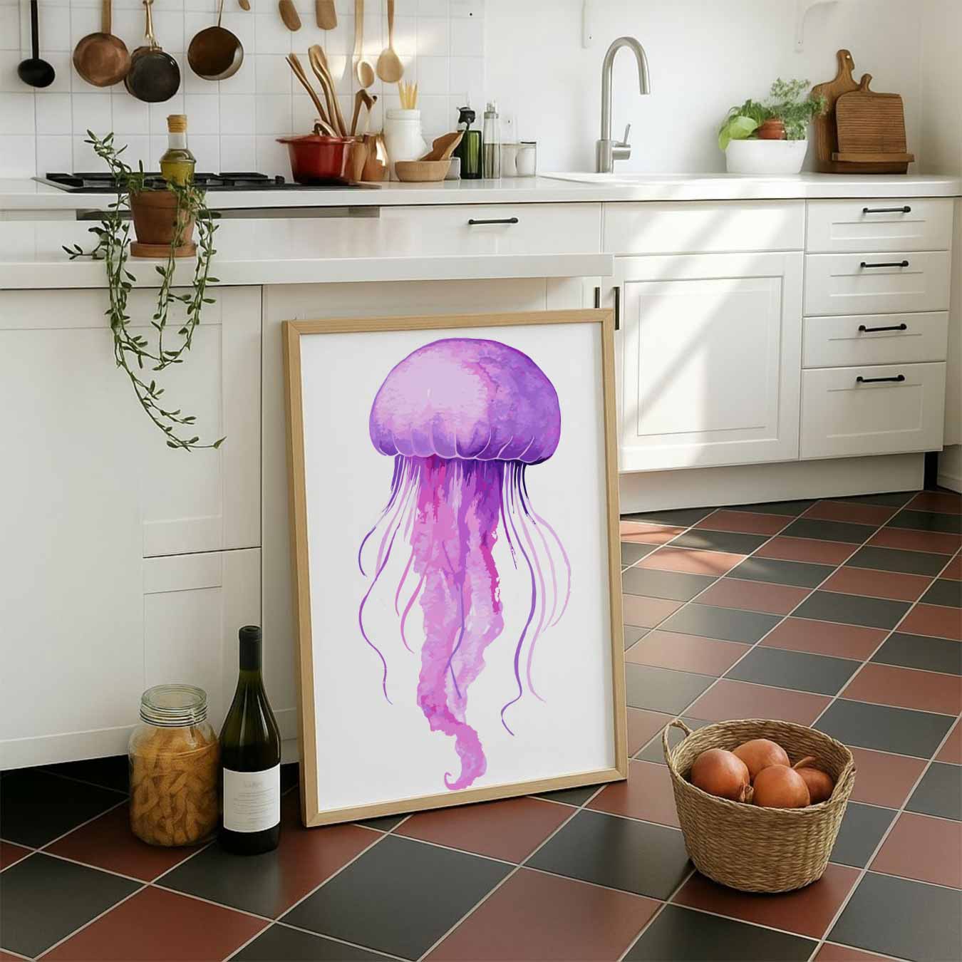 Magische Kwallen Kunstprint Poster-WallArtistic