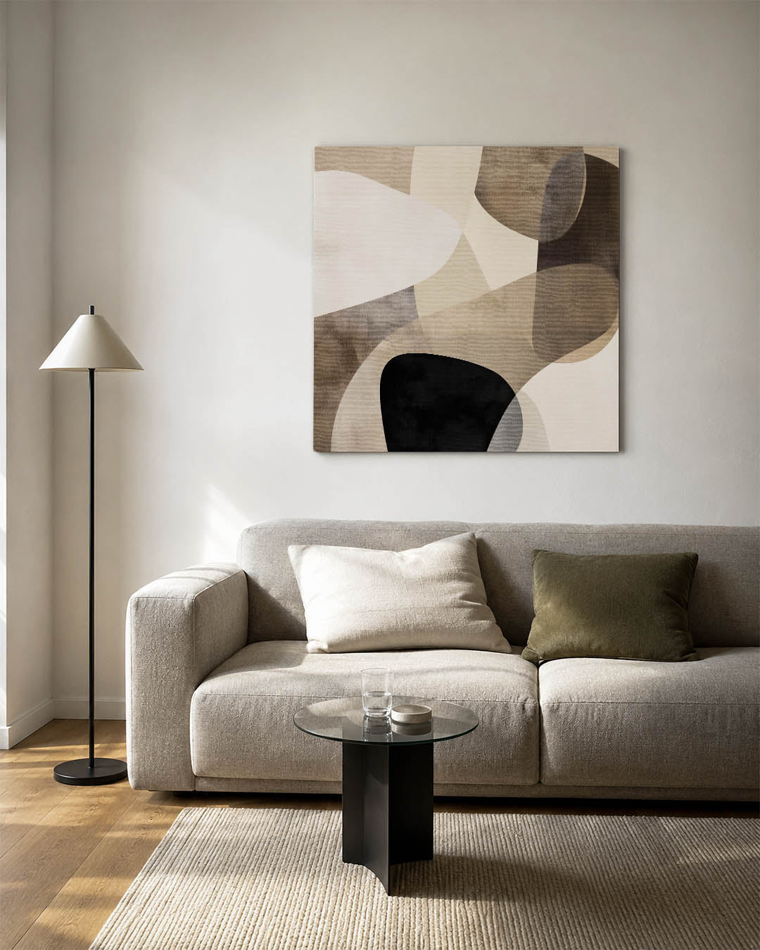 Organische vormen compositie Kunstwerk