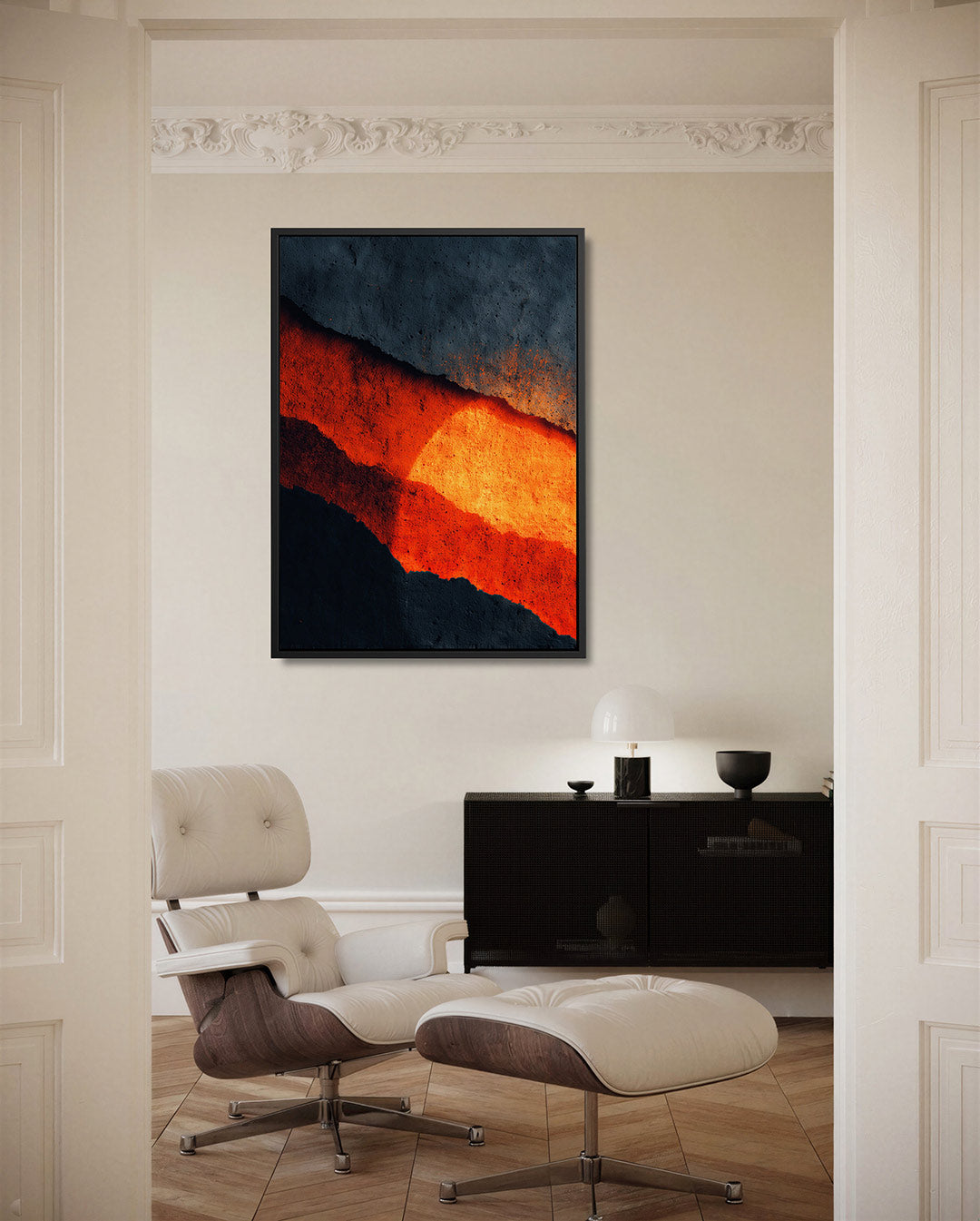 Vurige horizon Kunstwerk