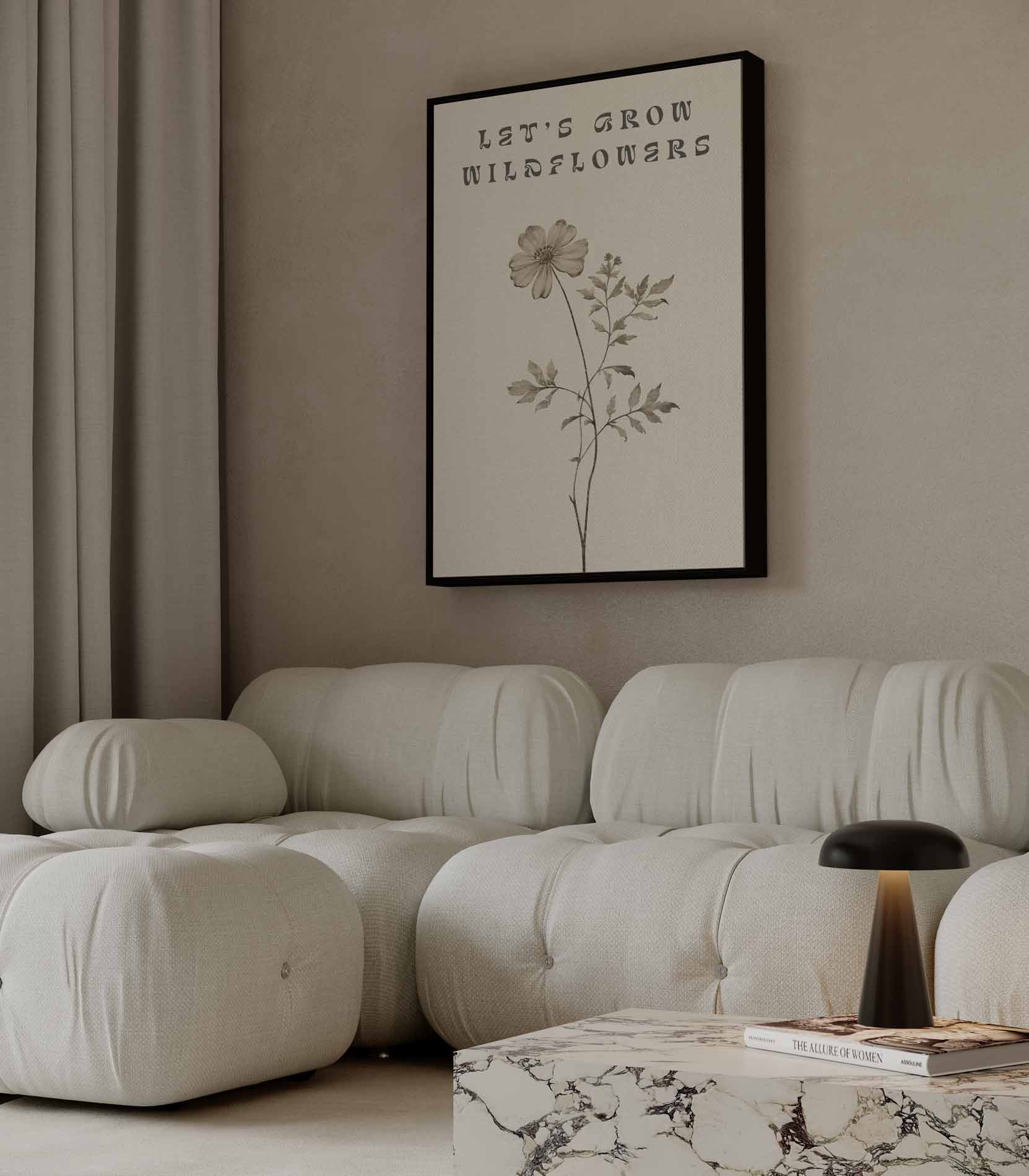Let's Grow Wildflowers Poster