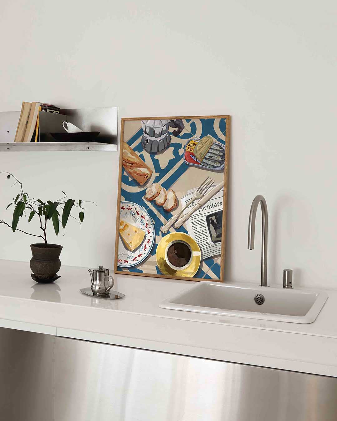 Ontbijt tafel Poster