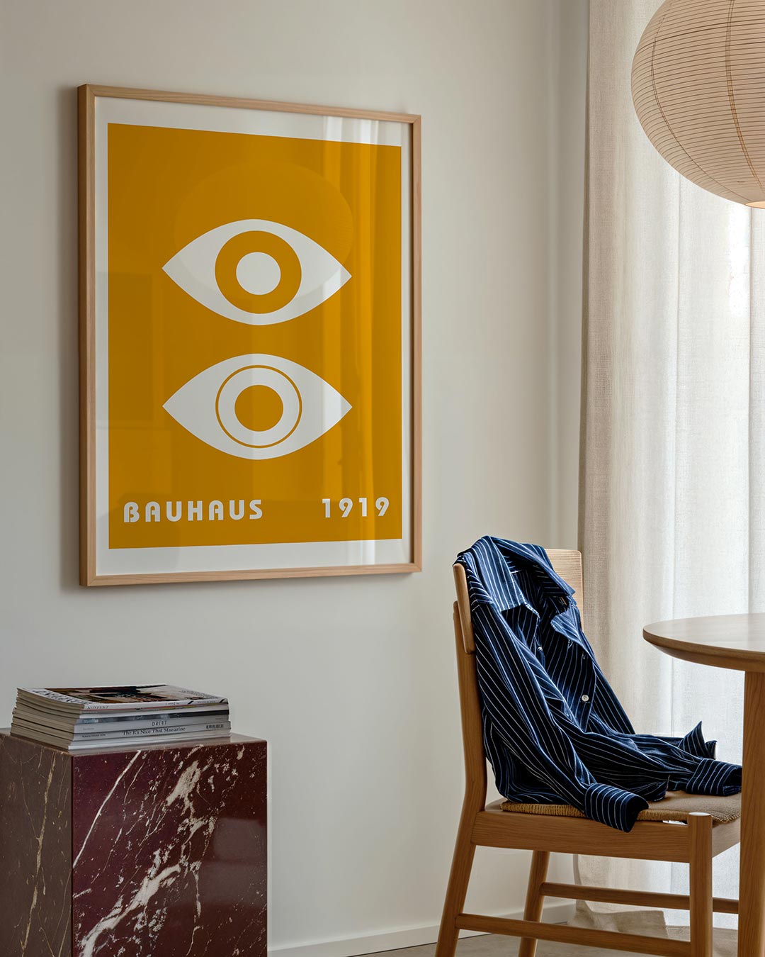 Oogvormen en tekst Poster