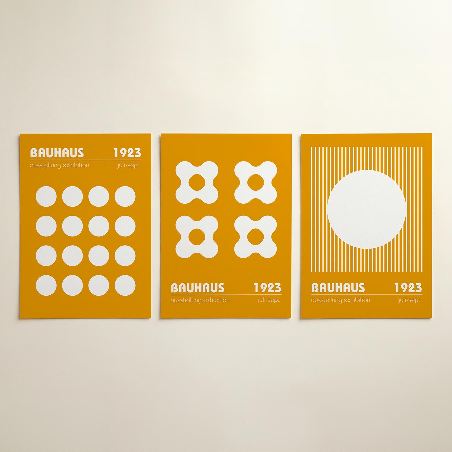 Cirkelpatroon en kleur Posterset